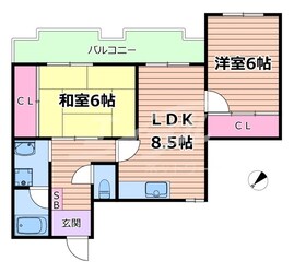 ベルフォーレ永楽荘の物件間取画像